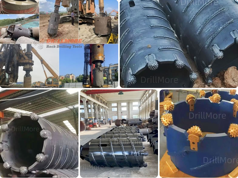 Roller bit core barrel