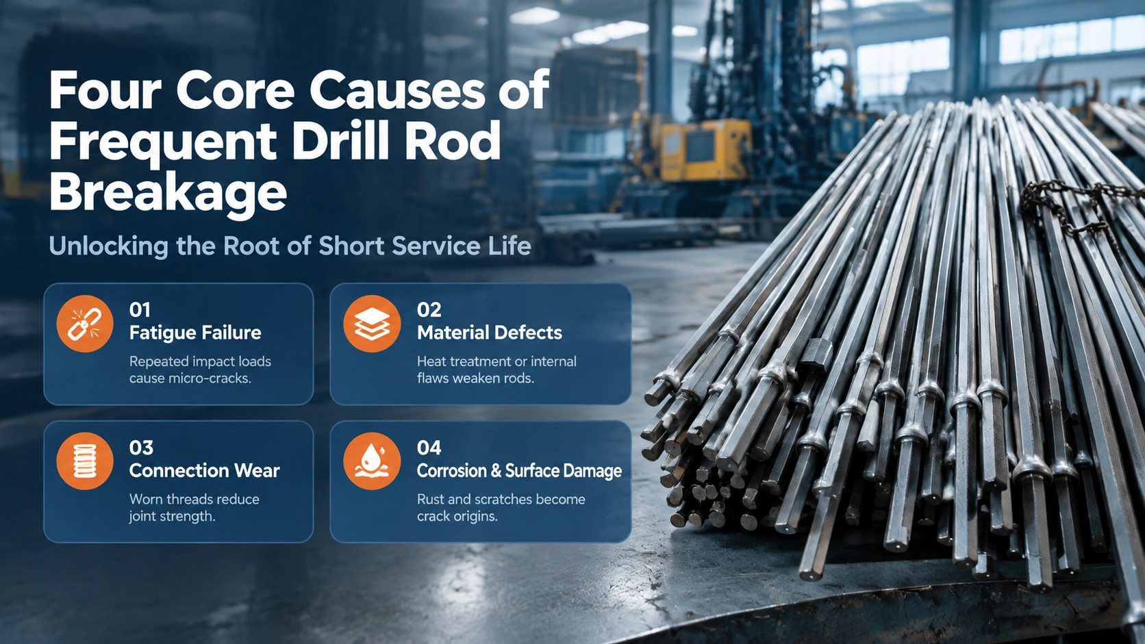 Four Core Causes of Frequent Drill Rod Breakage: Unlocking the Root of Short Service Life